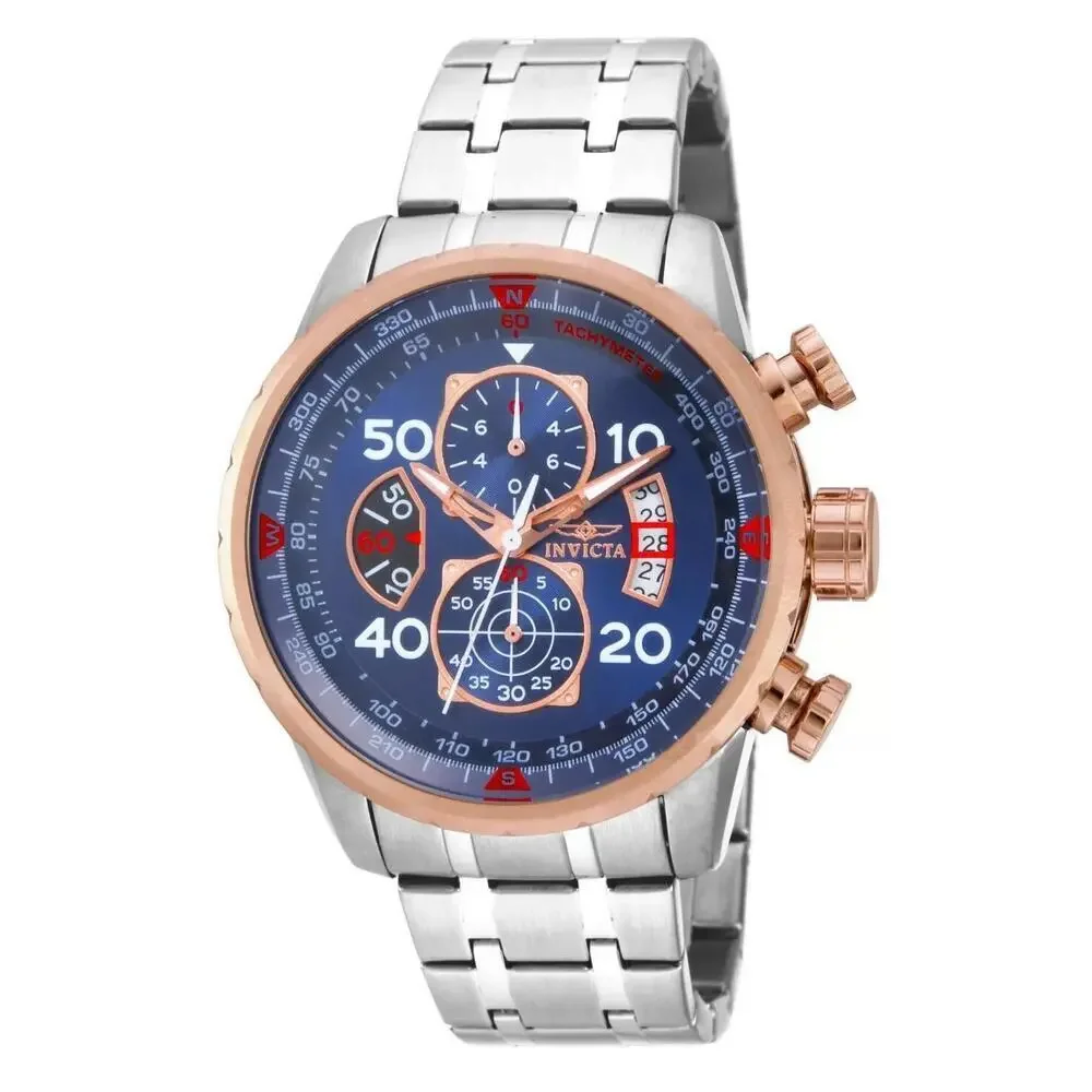 Invicta 17203 Aviator Quartz Blue Dial Watch